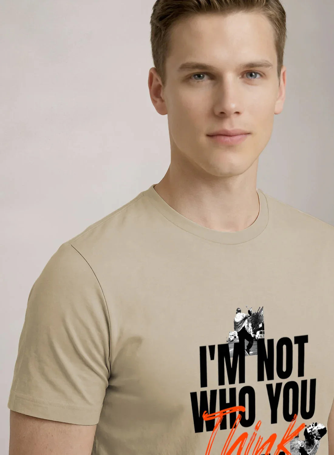 Adro Mens Printed T-Shirt | Cotton Regular Fit Streetwear Tshirt | Trendy Graphic Design Casual T shirt for College & Outings