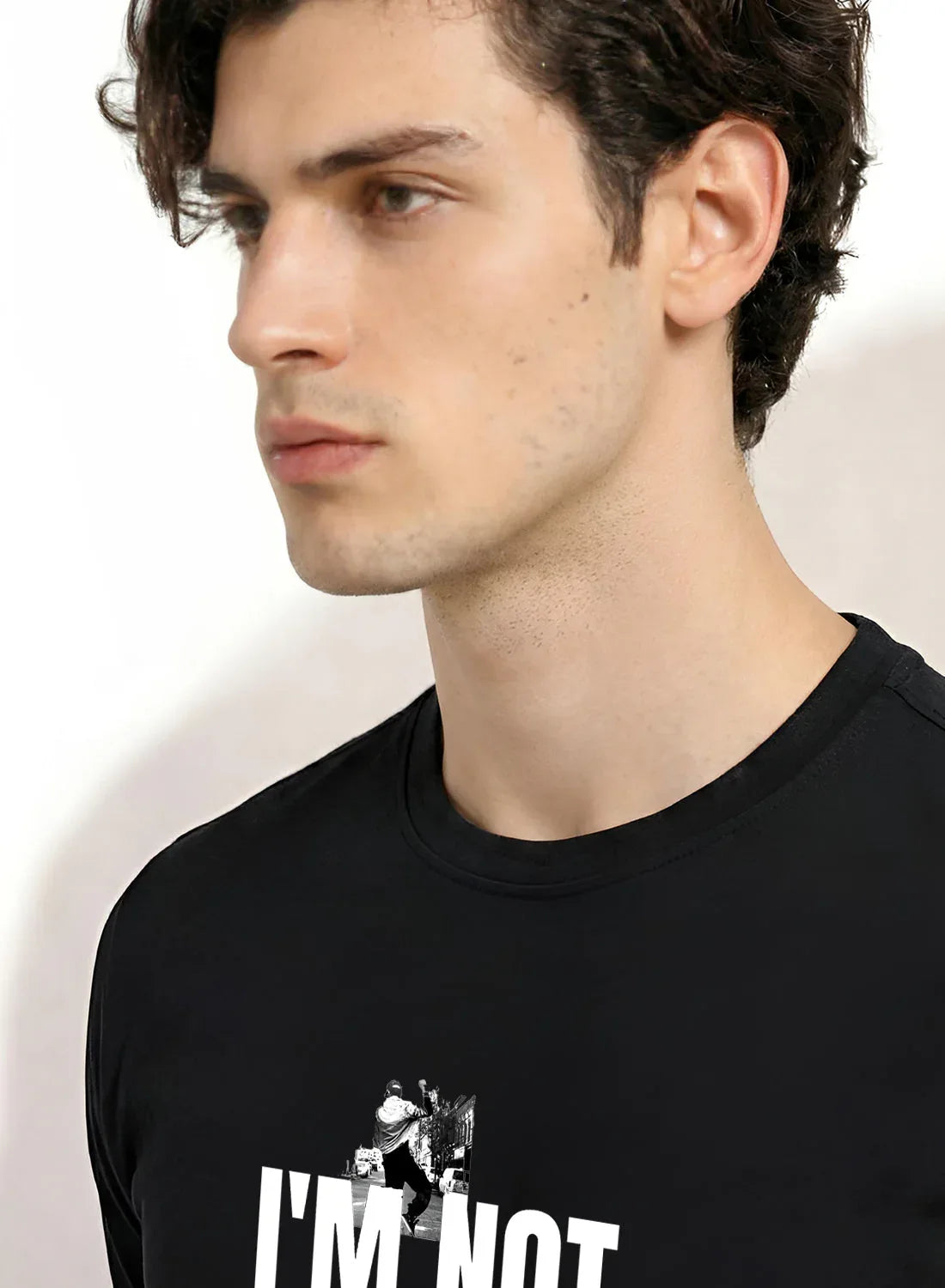 Adro Mens Printed T-Shirt | Cotton Regular Fit Streetwear Tshirt | Trendy Graphic Design Casual T shirt for College & Outings