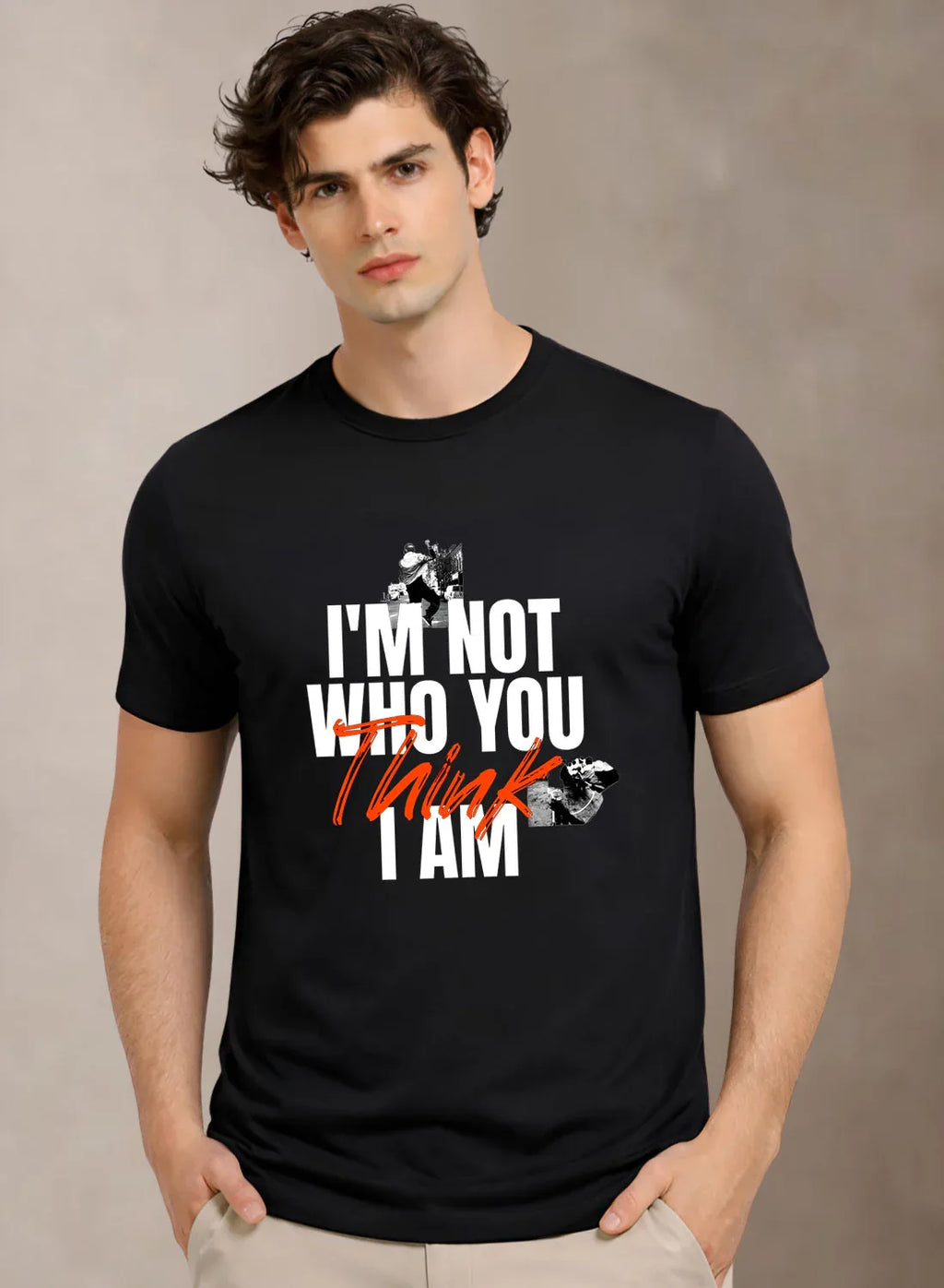 Adro Mens Printed T-Shirt | Cotton Regular Fit Streetwear Tshirt | Trendy Graphic Design Casual T shirt for College & Outings Black