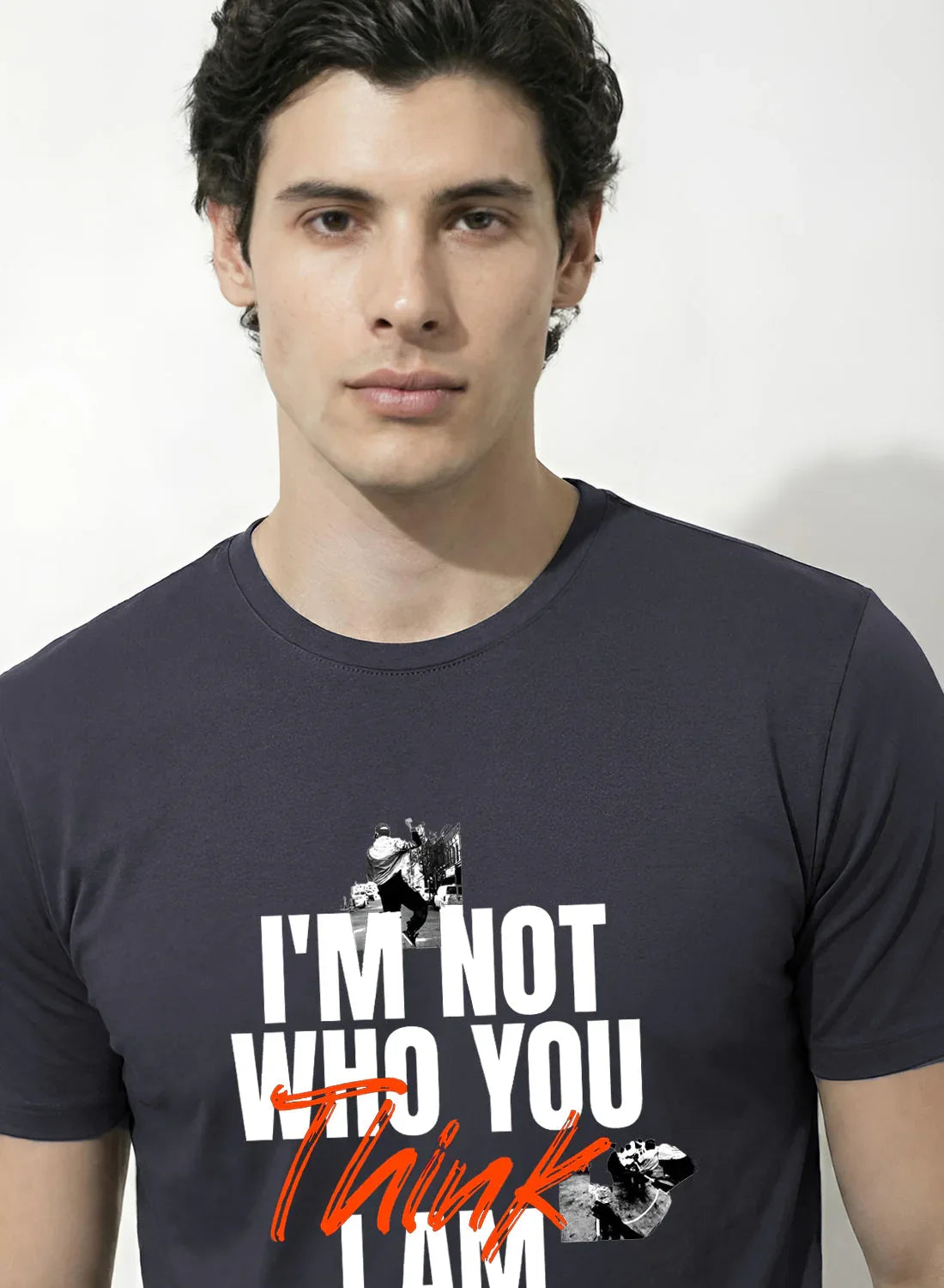 Adro Mens Printed T-Shirt | Cotton Regular Fit Streetwear Tshirt | Trendy Graphic Design Casual T shirt for College & Outings