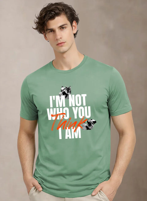 Adro Mens Printed T-Shirt | Cotton Regular Fit Streetwear Tshirt | Trendy Graphic Design Casual T shirt for College & Outings Pista