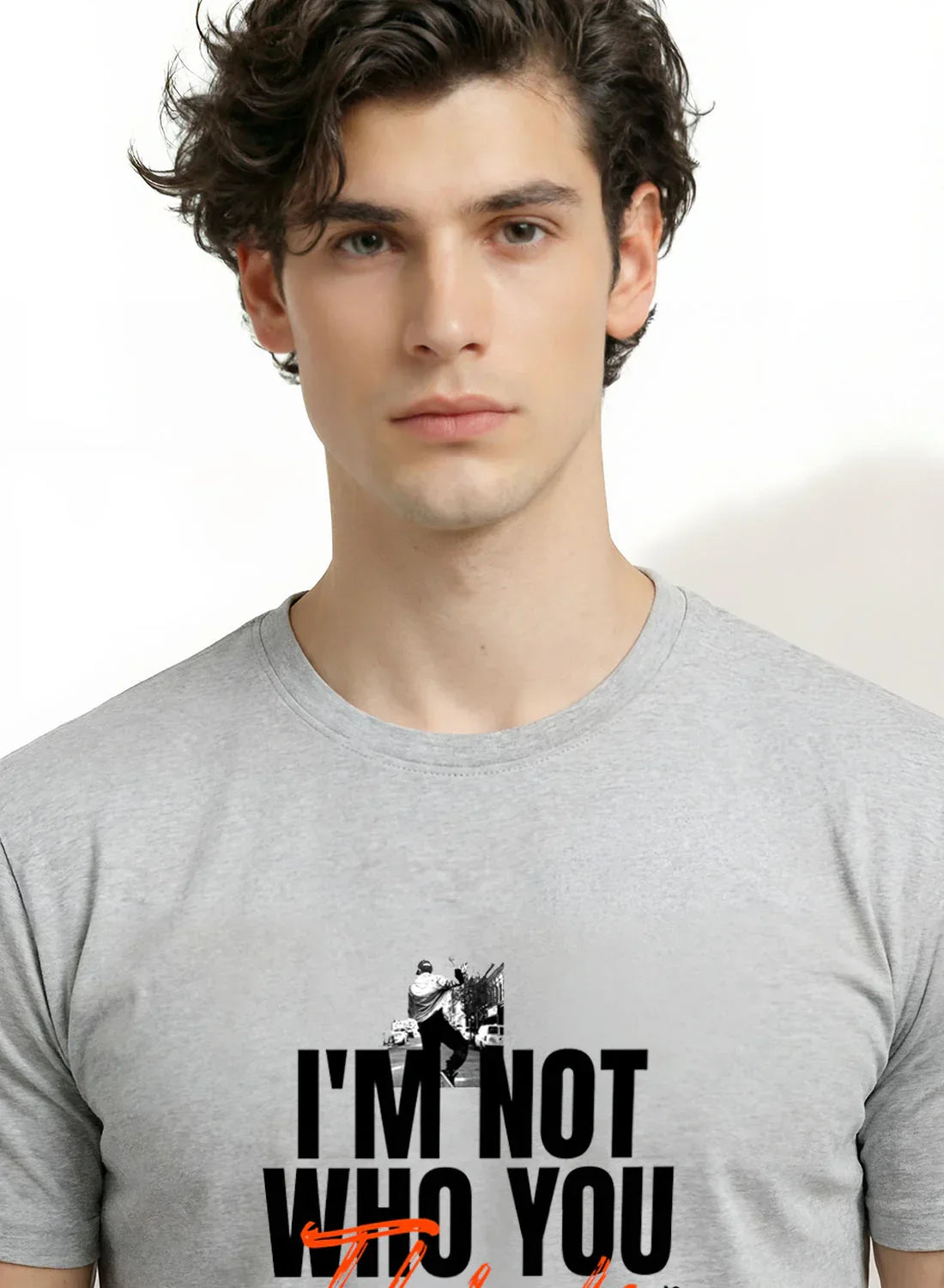 Adro Mens Printed T-Shirt | Cotton Regular Fit Streetwear Tshirt | Trendy Graphic Design Casual T shirt for College & Outings