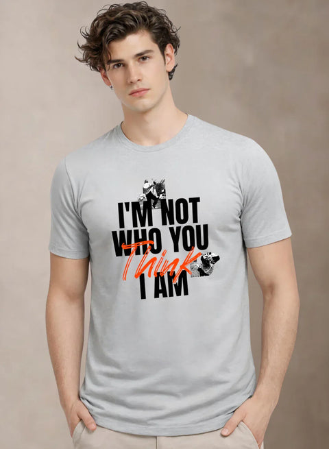 Adro Mens Printed T-Shirt | Cotton Regular Fit Streetwear Tshirt | Trendy Graphic Design Casual T shirt for College & Outings Grey