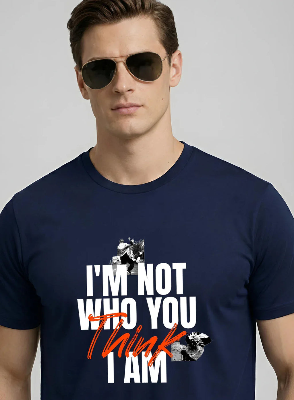 Adro Mens Printed T-Shirt | Cotton Regular Fit Streetwear Tshirt | Trendy Graphic Design Casual T shirt for College & Outings