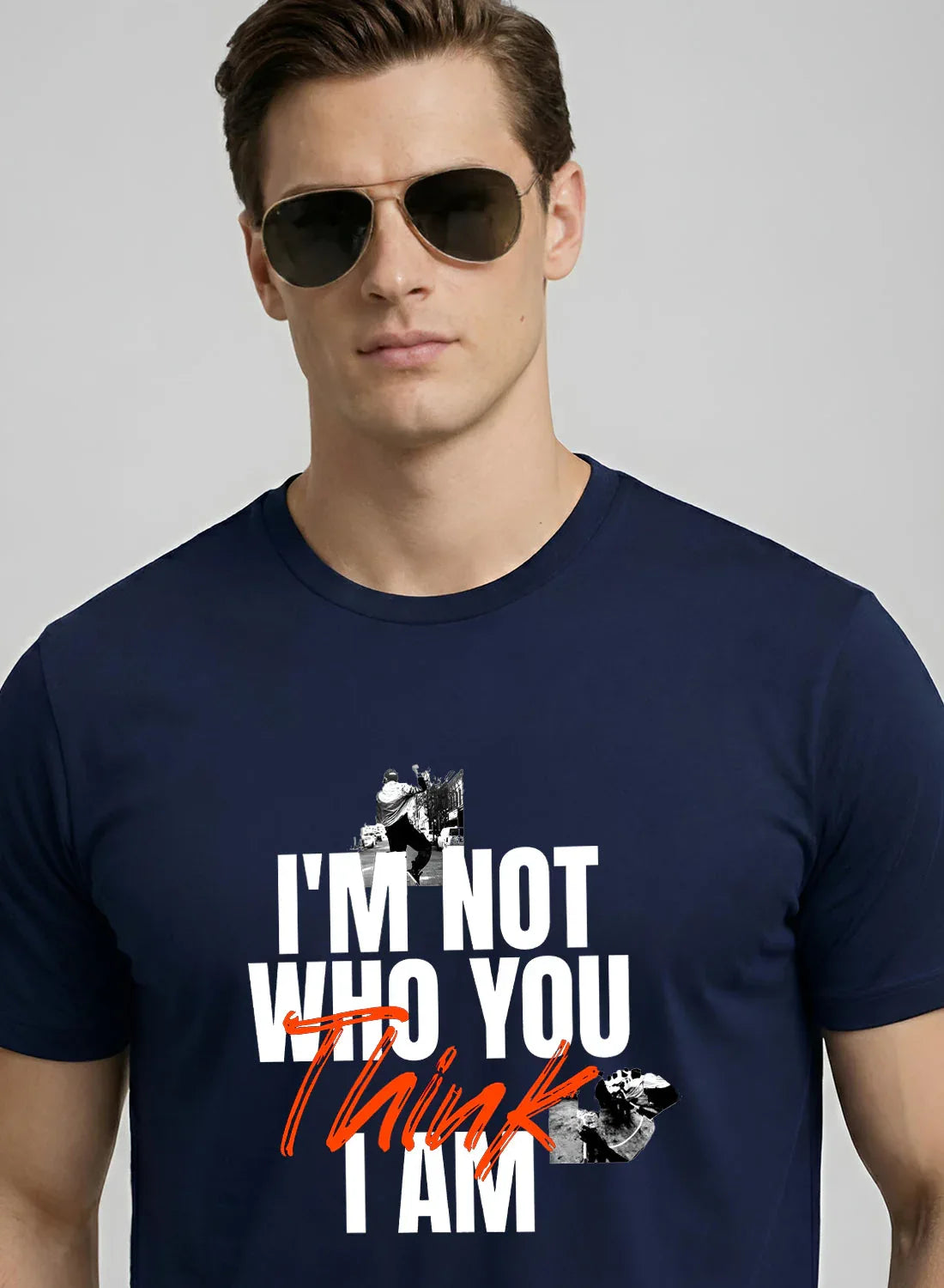 Adro Mens Printed T-Shirt | Cotton Regular Fit Streetwear Tshirt | Trendy Graphic Design Casual T shirt for College & Outings