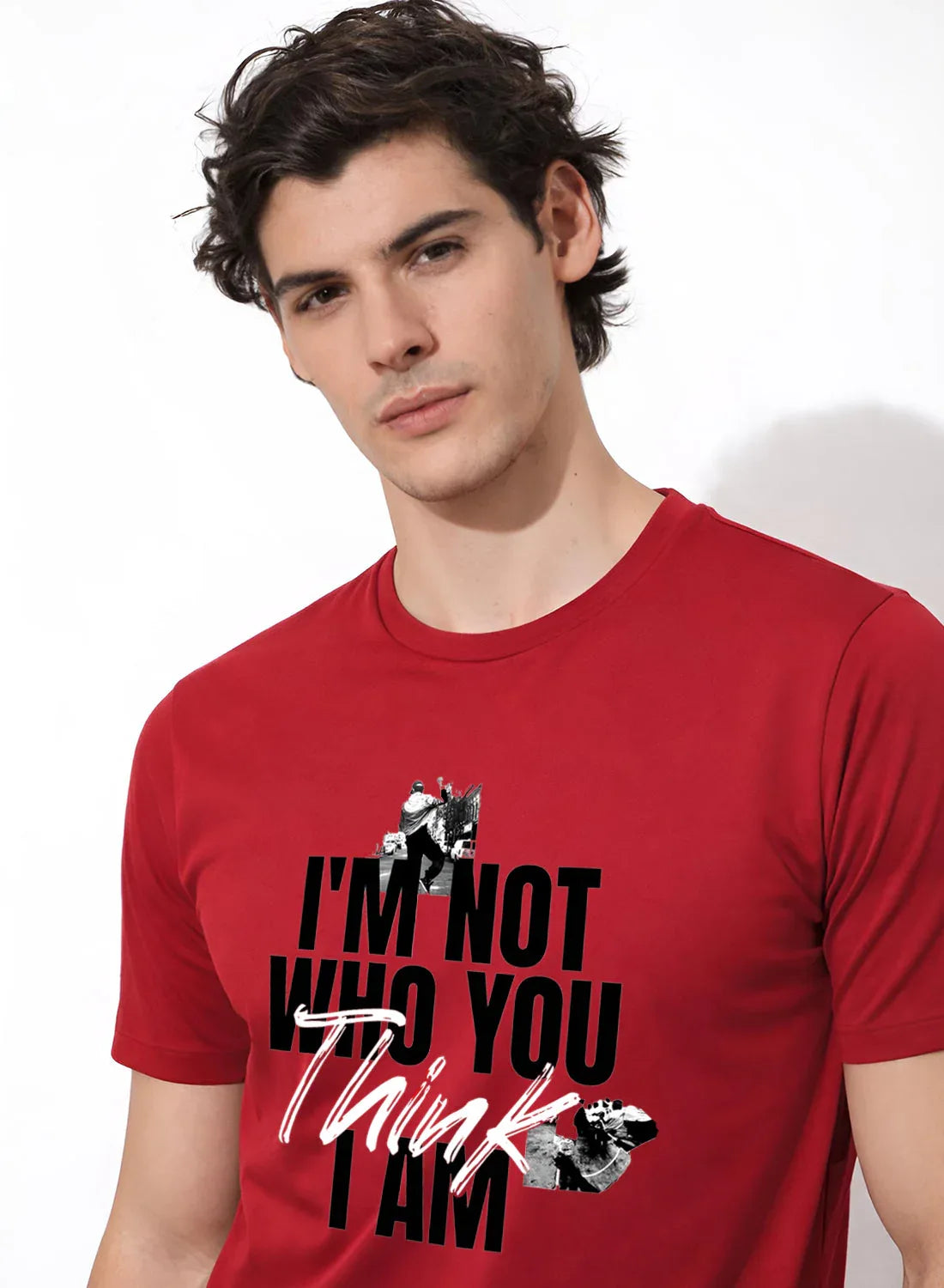 Adro Mens Printed T-Shirt | Cotton Regular Fit Streetwear Tshirt | Trendy Graphic Design Casual T shirt for College & Outings