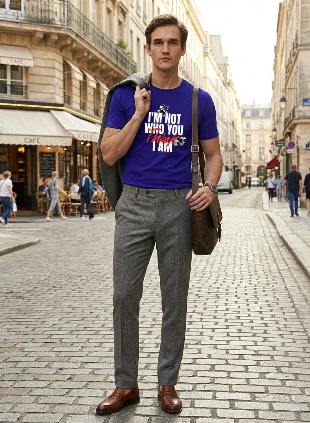 Adro Mens Printed T-Shirt | Cotton Regular Fit Streetwear Tshirt | Trendy Graphic Design Casual T shirt for College & Outings