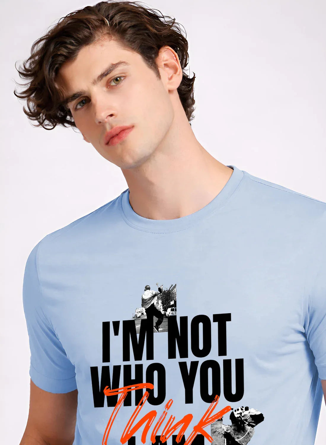 Adro Mens Printed T-Shirt | Cotton Regular Fit Streetwear Tshirt | Trendy Graphic Design Casual T shirt for College & Outings