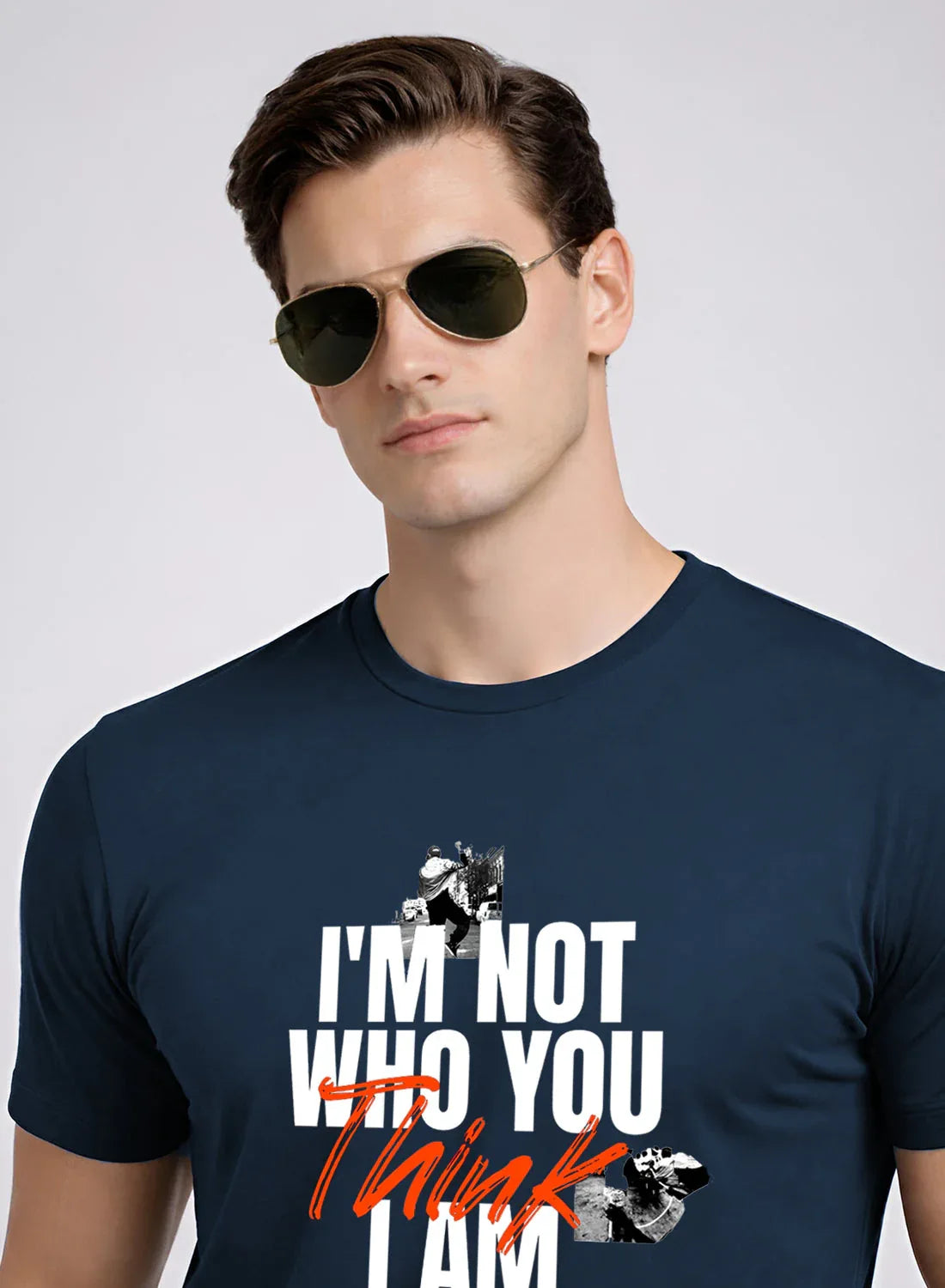 Adro Mens Printed T-Shirt | Cotton Regular Fit Streetwear Tshirt | Trendy Graphic Design Casual T shirt for College & Outings