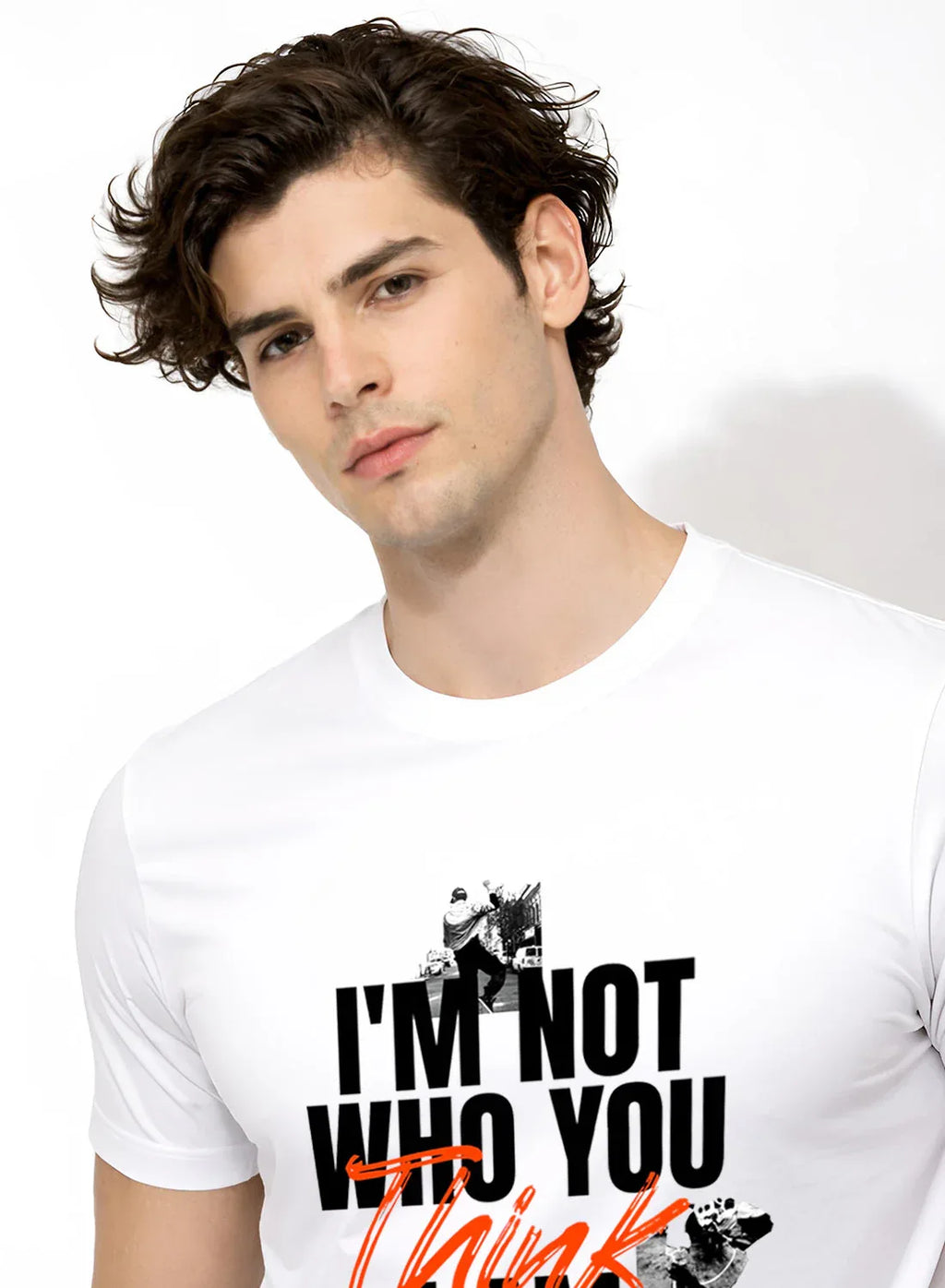 Adro Mens Printed T-Shirt | Cotton Regular Fit Streetwear Tshirt | Trendy Graphic Design Casual T shirt for College & Outings