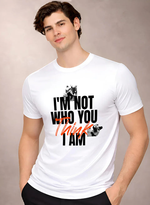 Adro Mens Printed T-Shirt | Cotton Regular Fit Streetwear Tshirt | Trendy Graphic Design Casual T shirt for College & Outings White