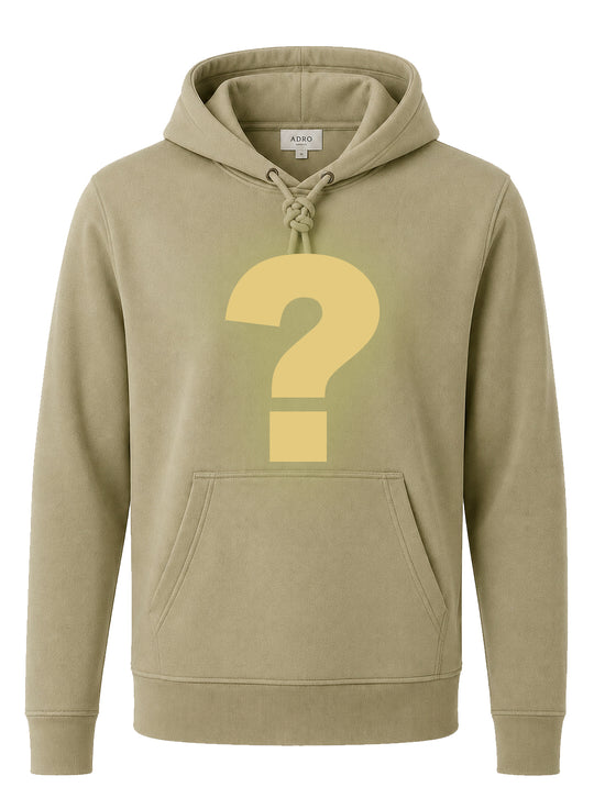 ADRO Men's Mystery Hoodie | 320 GSM Cotton-Blend Fleece | Beige
