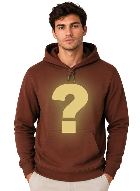 ADRO Men's Mystery Hoodie | 320 GSM Cotton-Blend Fleece | Brown