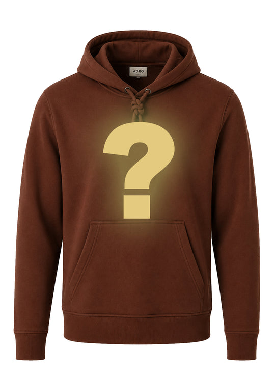 ADRO Men's Mystery Hoodie | 320 GSM Cotton-Blend Fleece | Brown
