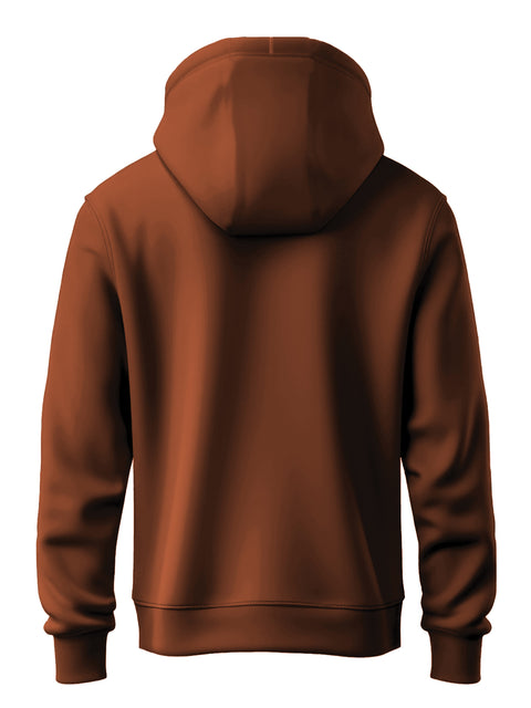 ADRO Men's ADRO Minimal Typography Hoodie | 320 GSM 85% Cotton 15% Polyester Fleece | Regular Fit Hoodie | Winter Casual Streetwear