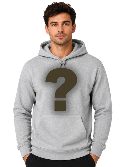ADRO Men's Mystery Hoodie | 320 GSM Cotton-Blend Fleece | Grey