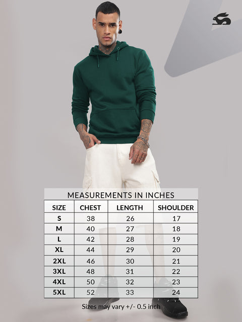 Adro Men’s Cotton Fleece Hoodie | 320 GSM | Soft Feel Streetwear