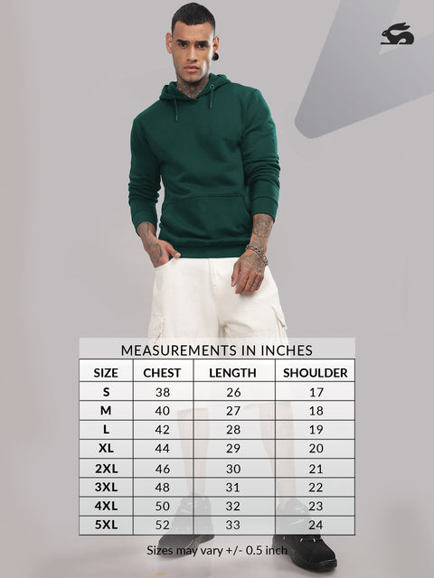 Adro Campus League Legacy Crew Hoodie for Men | 320 GSM Cotton-Poly Fleece | Soft Feel, Skin-Friendly Printed Graphic, Warm Casual Sweatshirt with Kangaroo Pocket & Drawstring Hood