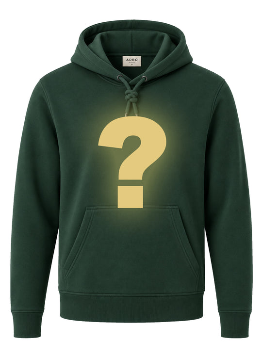 ADRO Men's Mystery Hoodie | 320 GSM Cotton-Blend Fleece | Green