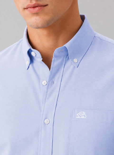 ADRO Premium Oxford Cotton Casual Shirt – Ice-Blue