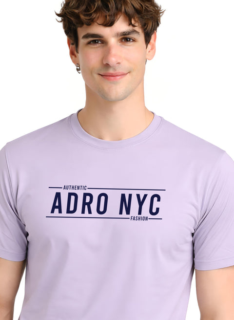 Adro Mens Branded Logo Printed T-Shirt | Typography Print 100% Cotton T shirt | Stylish Tee Summer Regular Fit Graphic Tshirt