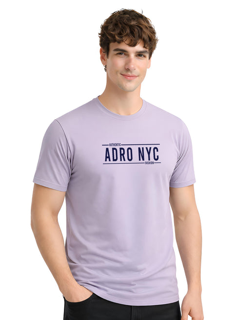 Adro Mens Branded Logo Printed T-Shirt | Typography Print 100% Cotton T shirt | Stylish Tee Summer Regular Fit Graphic Tshirt