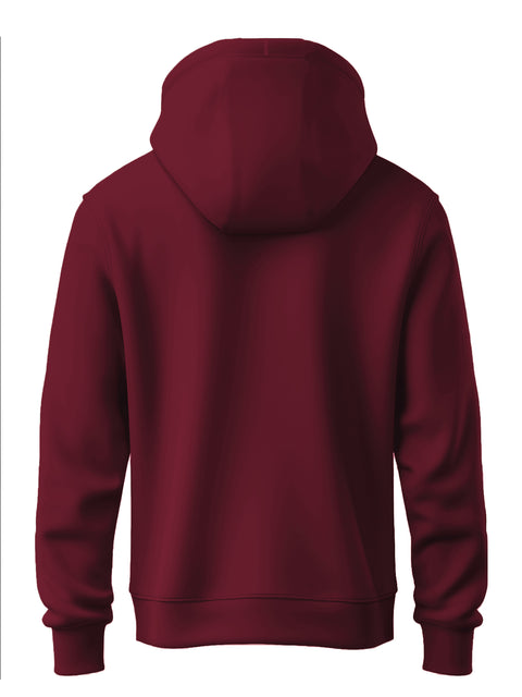 ADRO Men's ADRO Minimal Typography Hoodie | 320 GSM 85% Cotton 15% Polyester Fleece | Regular Fit Hoodie | Winter Casual Streetwear