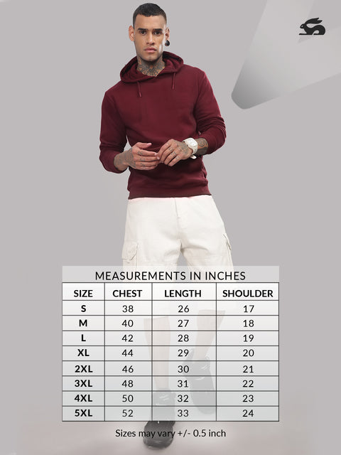 Adro Men’s Cotton Fleece Hoodie | 320 GSM | Soft Feel Streetwear