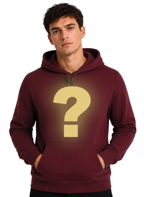 ADRO Men's Mystery Hoodie | 320 GSM Cotton-Blend Fleece | Maroon
