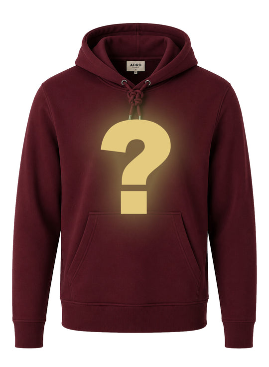 ADRO Men's Mystery Hoodie | 320 GSM Cotton-Blend Fleece | Maroon
