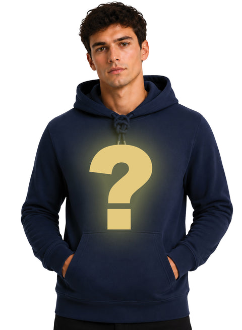 ADRO Men's Mystery Hoodie | 320 GSM Cotton-Blend Fleece | Navy Blue