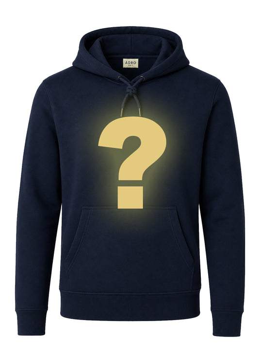 ADRO Men's Mystery Hoodie | 320 GSM Cotton-Blend Fleece | Navy Blue