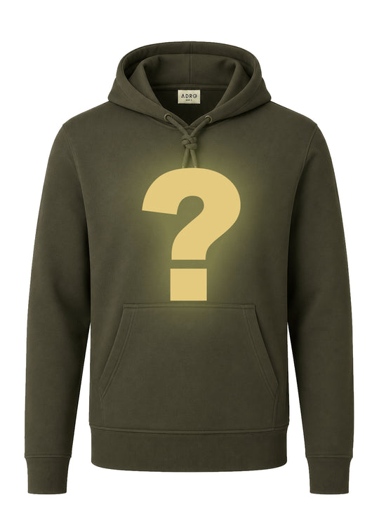 ADRO Men's Mystery Hoodie | 320 GSM Cotton-Blend Fleece | Olive