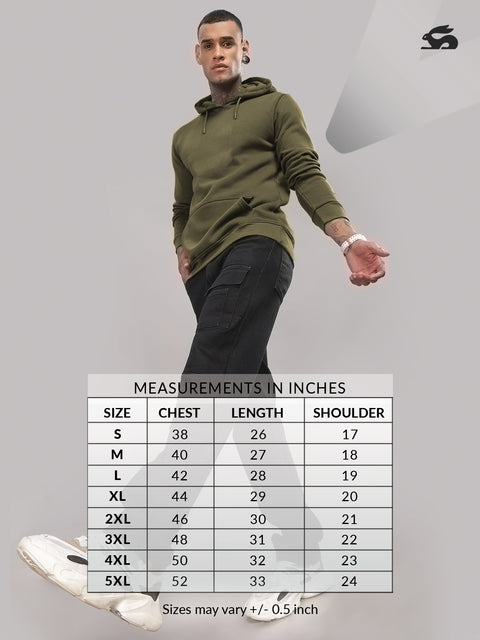 Adro Men’s Cotton Fleece Hoodie | 320 GSM | Soft Feel Streetwear