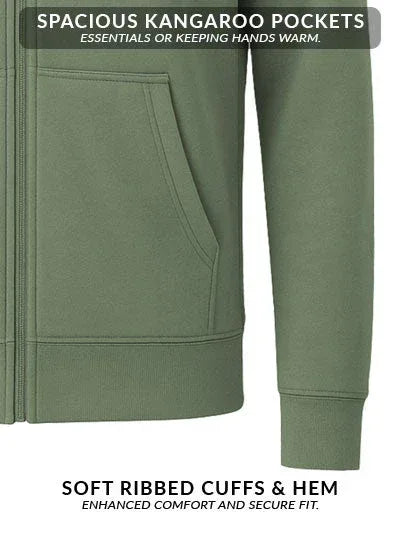 Adro Men’s Zipper Hoodie | Soft Fleece | Casual Streetwear