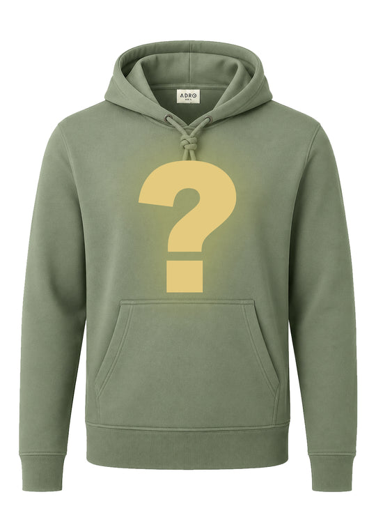 ADRO Men's Mystery Hoodie | 320 GSM Cotton-Blend Fleece | Pista