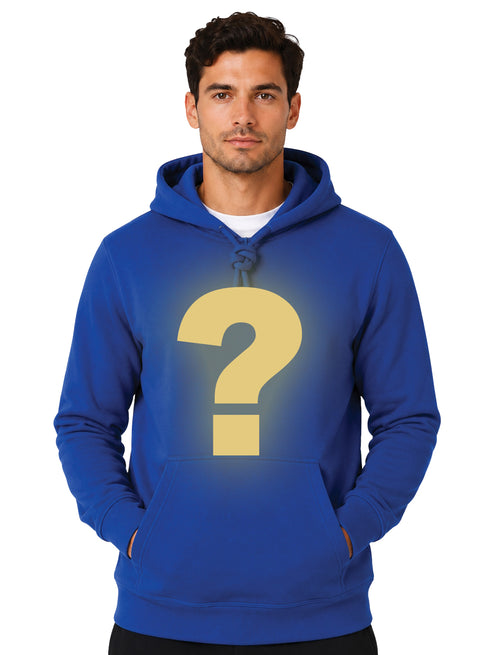 ADRO Men's Mystery Hoodie | 320 GSM Cotton-Blend Fleece | Royal Blue