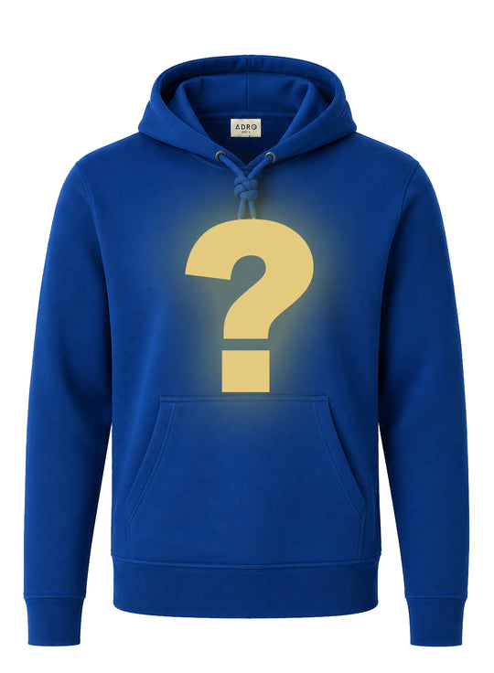 ADRO Men's Mystery Hoodie | 320 GSM Cotton-Blend Fleece | Royal Blue