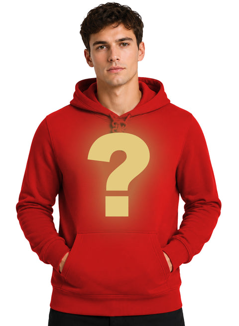 ADRO Men's Mystery Hoodie | 320 GSM Cotton-Blend Fleece | Red