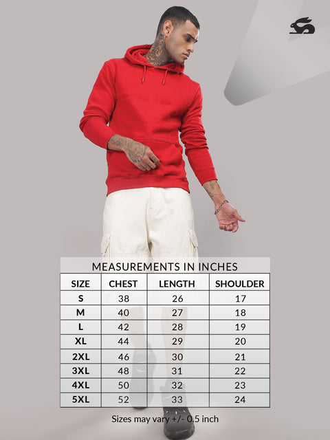 Adro Men’s Cotton Fleece Hoodie | 320 GSM | Soft Feel Streetwear