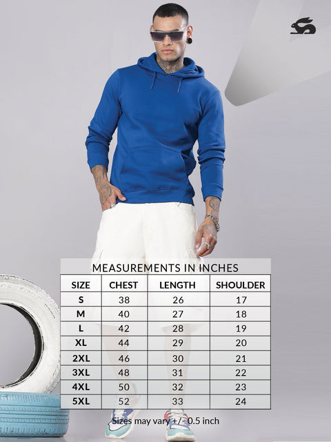 Adro Campus League Legacy Crew Hoodie for Men | 320 GSM Cotton-Poly Fleece | Soft Feel, Skin-Friendly Printed Graphic, Warm Casual Sweatshirt with Kangaroo Pocket & Drawstring Hood