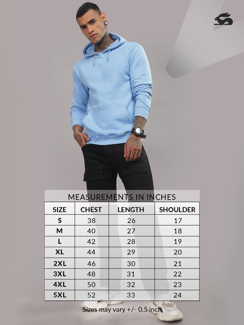 Adro Zirelent Wildwood Valley Hoodie for Men | 320 GSM Cotton-Poly Fleece | Soft Feel, Skin-Friendly Printed Graphic, Warm Casual Sweatshirt with Kangaroo Pocket & Drawstring Hood –