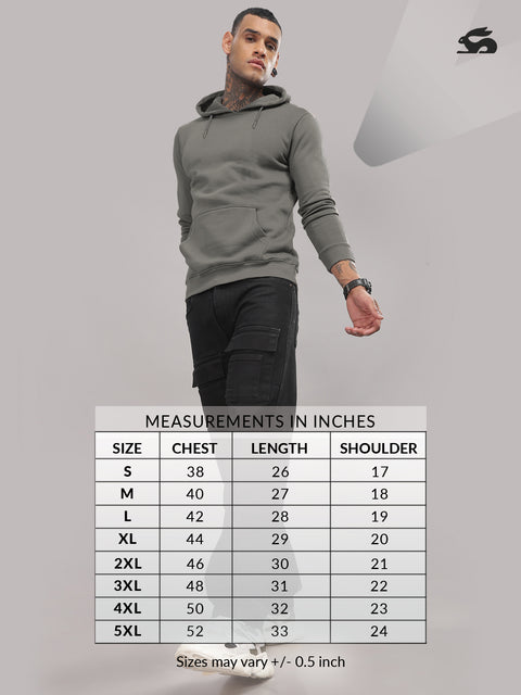 Adro Men’s Cotton Fleece Hoodie | 320 GSM | Soft Feel Streetwear