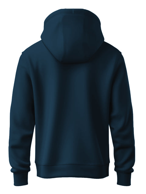 ADRO Men's ADRO Minimal Typography Hoodie | 320 GSM 85% Cotton 15% Polyester Fleece | Regular Fit Hoodie | Winter Casual Streetwear