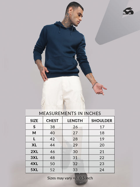 Adro Men’s Graphic Hoodie | Skin Friendly Print | Cozy Fleece Fabric