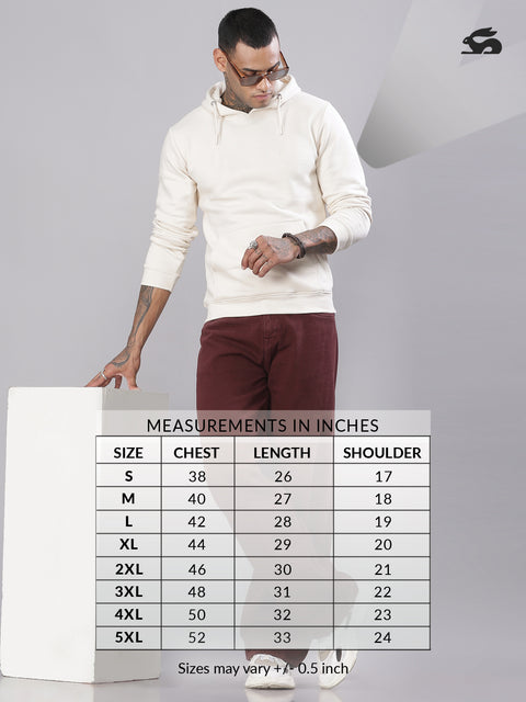 Adro Men’s Cotton Fleece Hoodie | 320 GSM | Soft Feel Streetwear