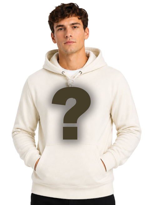 ADRO Men's Mystery Hoodie | 320 GSM Cotton-Blend Fleece | White Sand