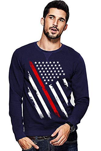 ADRO Men's USA Flag Printed Cotton Pullovers - ADRO Fashion