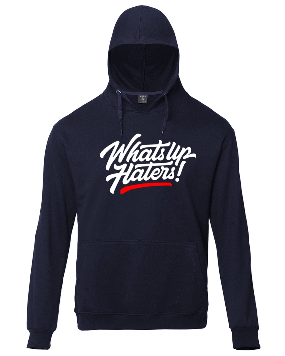 Buy Black Mens Whats up Haters Printed Cotton Hoodies ADRO