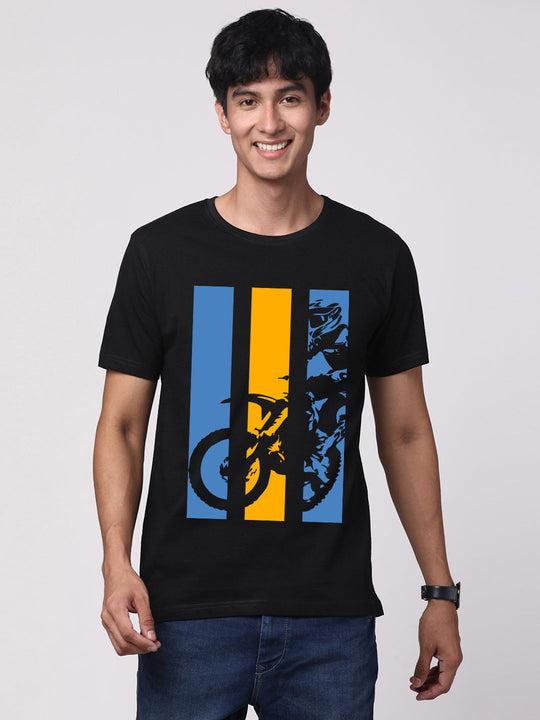 Adro Men’s Cotton Graphic T-Shirt | Soft Feel 180 GSM Casual Wear